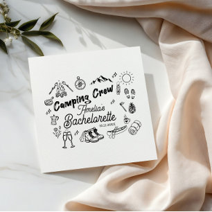 Serviette En Papier Serviettes de thème de camp de l'enterrement de vi
