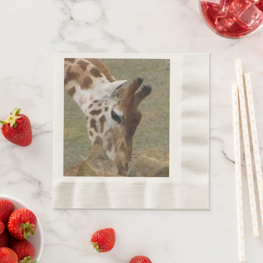Serviette En Papier serviettes de toilette Giraffe Decore (En situation)