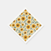 Serviette En Papier serviettes de tournesol. (Coin)