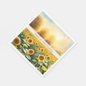 Serviette En Papier Serviettes de tournesol personnalisées - Charme ru (Coin)