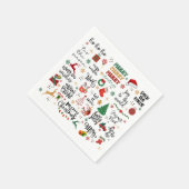 Serviette En Papier Serviettes de vacances - Festive Noël Sayings (Coin)