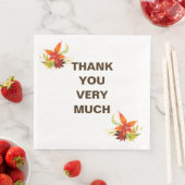 Serviette En Papier Serviettes de vacances Thanksgiving (En situation)