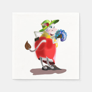 Serviette En Papier Serviettes de vache moderne amusant - Vos couleurs