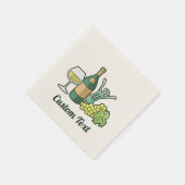 Serviette En Papier Serviettes de vin blanc (Coin)