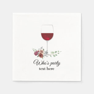 Serviette En Papier serviettes de vin rouge