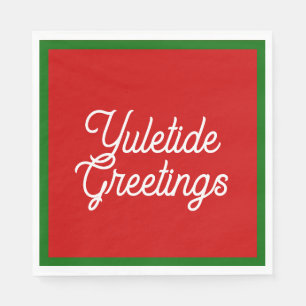 Serviette En Papier Serviettes de voeux Yuletide