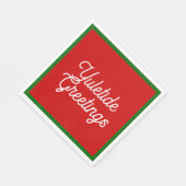 Serviette En Papier Serviettes de voeux Yuletide (Coin)