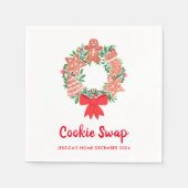 Serviette En Papier Serviettes d'échange de cookies de Noël (Devant)