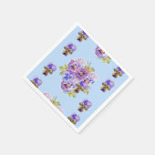 Serviette En Papier Serviettes décoratives Pansy Shabby Chic à points  (Coin)