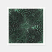 Serviette En Papier Serviettes décoratives vertes (Devant)