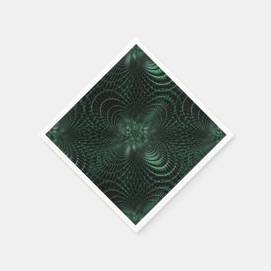 Serviette En Papier Serviettes décoratives vertes (Coin)