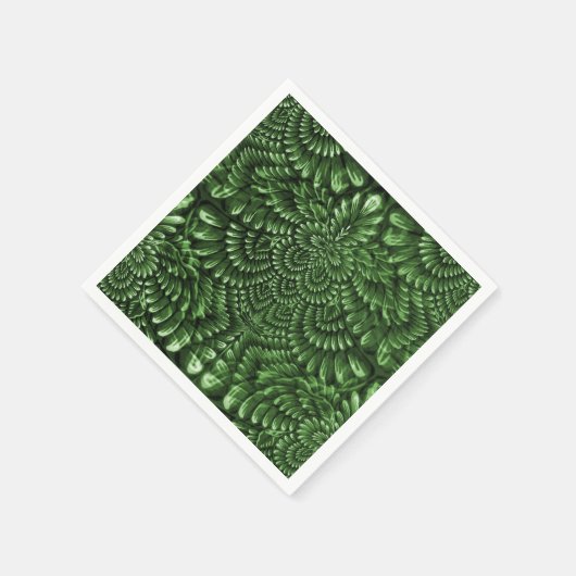 Serviette En Papier Serviettes décoratives vertes (Coin)