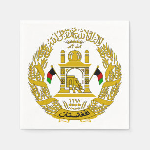 Serviette En Papier Serviettes d'emblème de l'Afghanistan