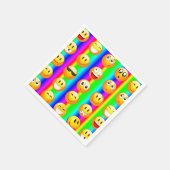 Serviette En Papier serviettes d'émoticône arc-en-ciel (Coin)