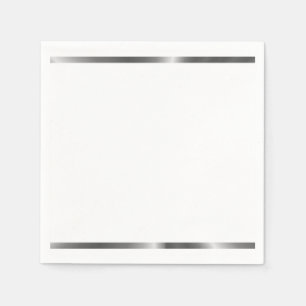 Serviette En Papier Serviettes dénudées en argent
