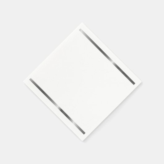 Serviette En Papier Serviettes dénudées en argent (Coin)