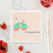 Serviette En Papier Serviettes design avec cactus (En situation)