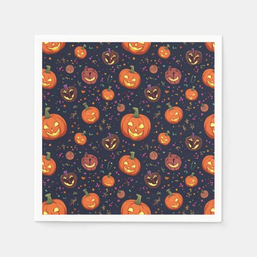 Serviette En Papier Serviettes d'Halloween (Devant)