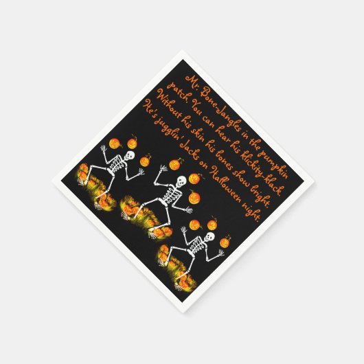 Serviette En Papier Serviettes d'Halloween "M. os-Jangles" (Coin)