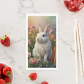 Serviette En Papier Serviettes d'hôtes Blossom Bunny & Carrot Patch (En situation)