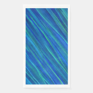 Serviette En Papier Serviettes d'hôtes en papier   bleu Saturne