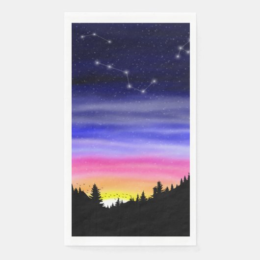 Serviette En Papier Serviettes d'hôtes en papier de nuit Diamond (Devant)