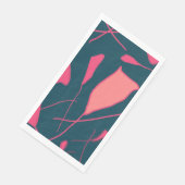 Serviette En Papier Serviettes d'hôtes en papier rose clair moderne (Coin)