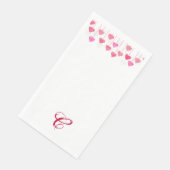 Serviette En Papier Serviettes d'hôtes Monogrammed Valentines Day (Coin)