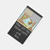 Serviette En Papier Serviettes d'hôtes Pâques qui ont laissé les greno (Coin)