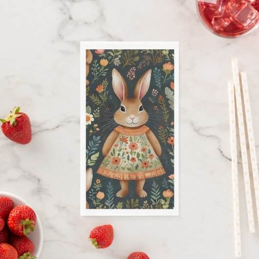 Serviette En Papier Serviettes d'hôtes Springtime Bunny Magic (En situation)