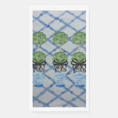 Serviette En Papier Serviettes d'hôtes Topiary Blue Ginger Jars (Devant)