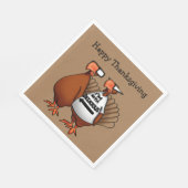 Serviette En Papier Serviettes d'Humour de Thanksgiving (Coin)