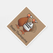 Serviette En Papier Serviettes d'Humour de Thanksgiving (Coin)