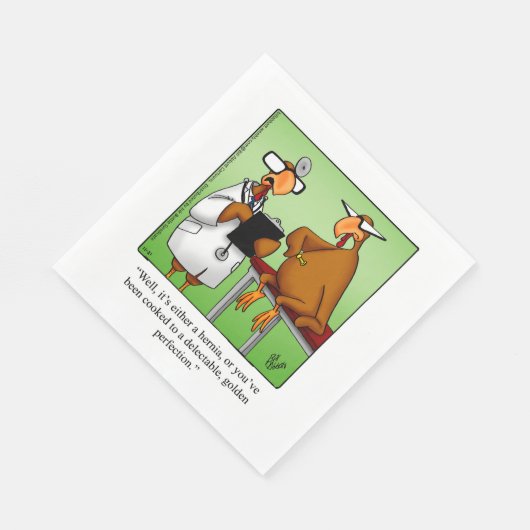 Serviette En Papier Serviettes d'Humour de Thanksgiving (Coin)