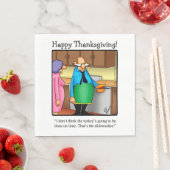 Serviette En Papier Serviettes d'Humour de Thanksgiving (En situation)
