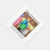 Serviette En Papier Serviettes d'Humour de Thanksgiving (Coin)