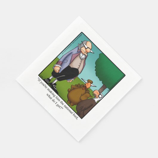 Serviette En Papier Serviettes d'Humour de Thanksgiving (Coin)