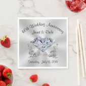 Serviette En Papier Serviettes Diamant Personnalisées (En situation)