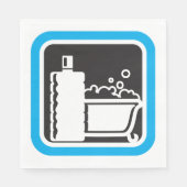 Serviette En Papier Serviettes d'icône de bain de bulles (Devant)