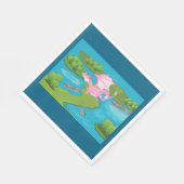 Serviette En Papier Serviettes d'Imaginaire Dragon Rose Magic (Coin)