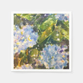 Serviette En Papier Serviettes d'impression d'aquarelle Hydrangea (Devant)