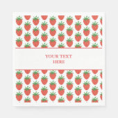 Serviette En Papier Serviettes d'impression de fraises rouges pour la  (Devant)