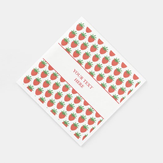 Serviette En Papier Serviettes d'impression de fraises rouges pour la  (Coin)