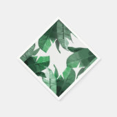 Serviette En Papier Serviettes d'impression de palme tropicale (Coin)