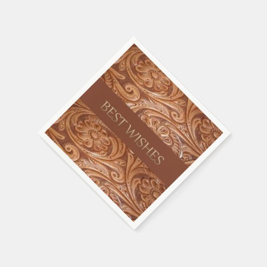 Serviette En Papier Serviettes d'impression en cuir de Western Party (Coin)
