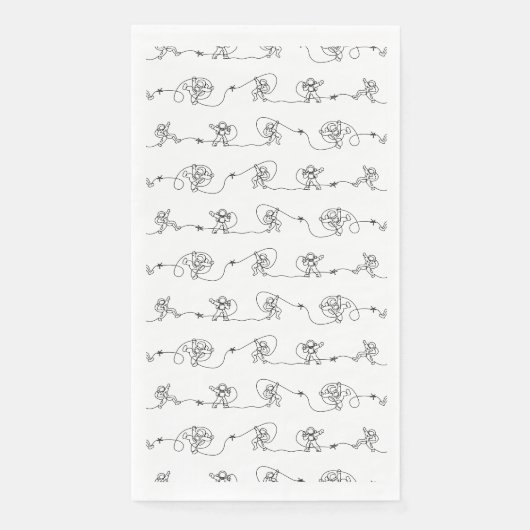 Serviette En Papier Serviettes d'invités en papier astronaute (Devant)