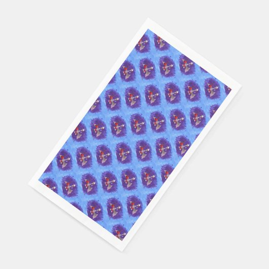Serviette En Papier Serviettes d'invités en papier père Noël Bat (Coin)