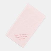 Serviette En Papier serviettes d'invités en papier rose et personnalis (Coin)