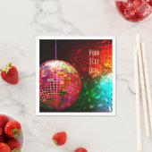 Serviette En Papier Serviettes Disco Night 70's Retro Disco Ball (En situation)