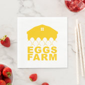 Serviette En Papier Serviettes d'oeufs de ferme (En situation)